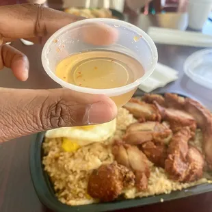 Indonesian Fried Rice ($14.95 dinner plate) -- 5 August 2024