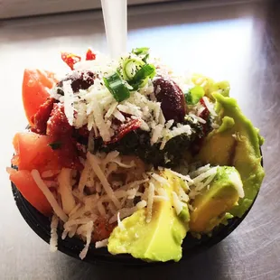 Our Walnut Basil Pesto SMASH® Bowl.