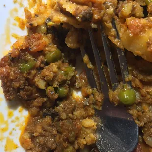 Large hair in shepherds pie