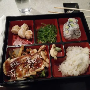 Chicken teriyaki dinner bento