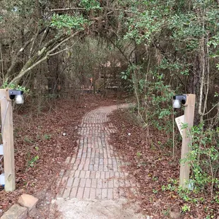 Walkway to the restaurant.