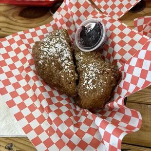 Monte Cristo with raspberry jam