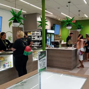 Adults in a candy store.