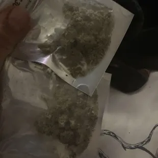 Dusty gross $60 weed.