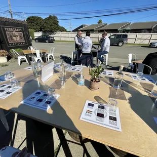 Reserved table for 10. The outdoor seating was great!