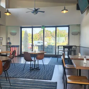 Looking out towards the driving range.