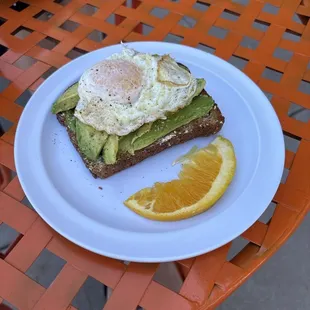 Avocado toast with egg