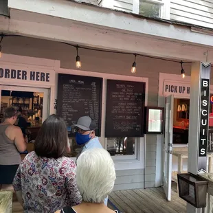 customers at the front of the shop