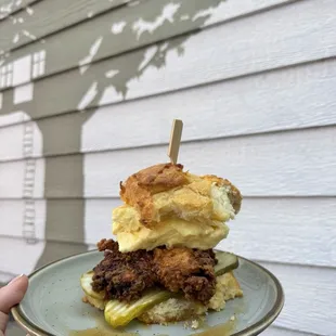 Chicken biscuit! Sooooo good!!