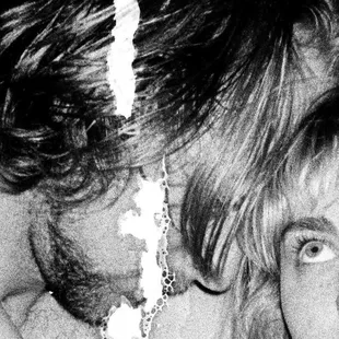 One of two photos that had a 'scratch' after being developed