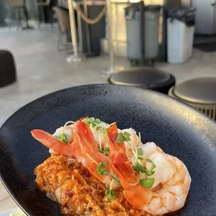 Kimchee shrimp cocktail -- kimchee is surprisingly pretty spicy!