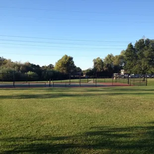 Basketball and tennis courts