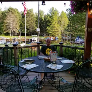 a man sitting at a table