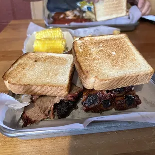 2-Meat Combo (Brisket/Ribs)