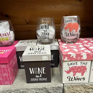Fun wine glasses