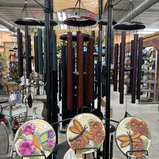 Wind chimes tuned to the correct scale