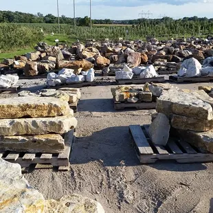 Rocks, check. Apples, check.