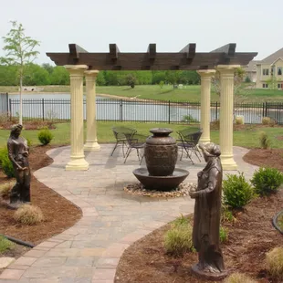 Add a patio, pergola or water feature to your landscape