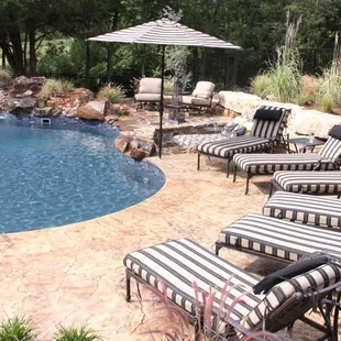 Cool Pool with grotto waterfall