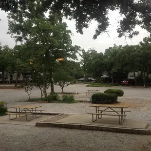 Nice campground in Arlington, Tx.  Easy to find off of I-20 going west.  Big oak trees great to have shade during the summer.