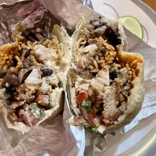 Fried Chicken Burrito