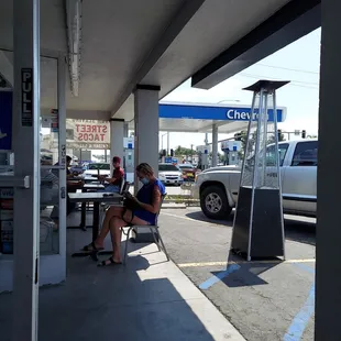 Small outdoor seating