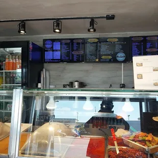 a view of the counter