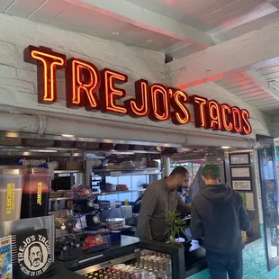 customers at the counter