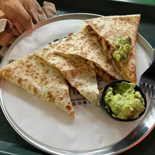 Fried Chicken Quesadilla