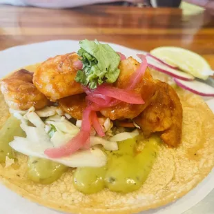Diablo Shrimp Tacos