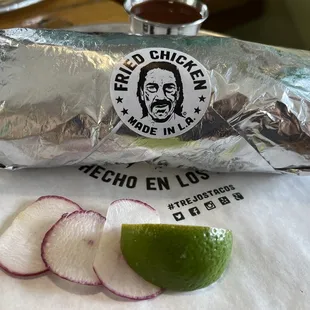 Fried Chicken Burrito