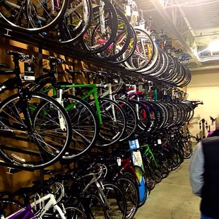 Lots O' Trek bikes...