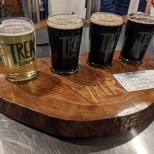 Canteen Cream Ale, Trail Magik Vanilla Stout, Wishing Star Porter, Pumpkin Pie Porter