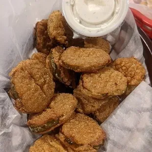 Fried pickle chips