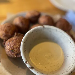 Crab hush puppies