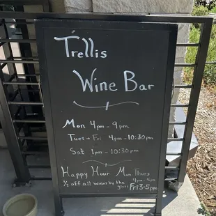 Wine Bar sign