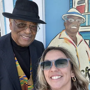 Al Jackson (owner) and I after enjoying a wonderful jaunt through the history of contemporary musics origins