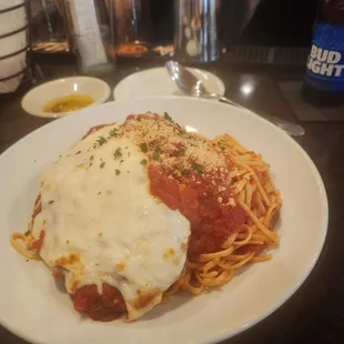 Chicken Parm, delicious.