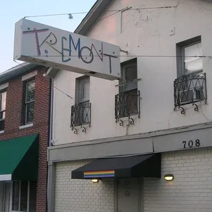 the front of the building