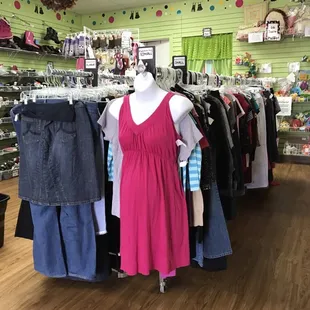 We offer maternity clothing as well