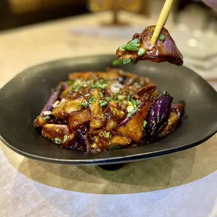 Garlic eggplant