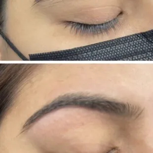 Eyebrow threading