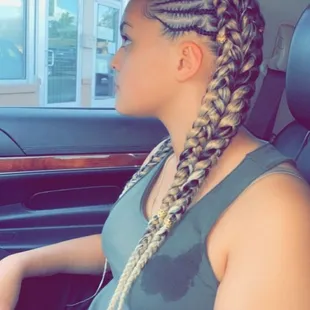 Beautiful braiding hair and charms