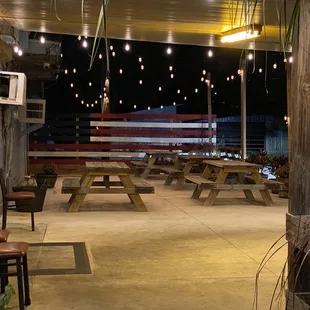 Outside seating area