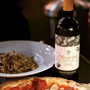 Tagliatelle al Brasato (short rib pasta) and Reggio Calabria pizza. Delicious!