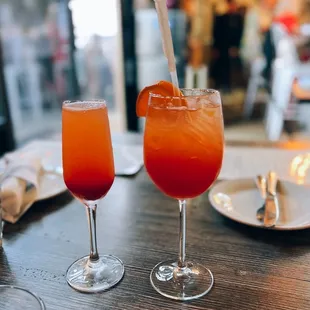 Sunset mimosa / $11 + Trenta spritz / $13