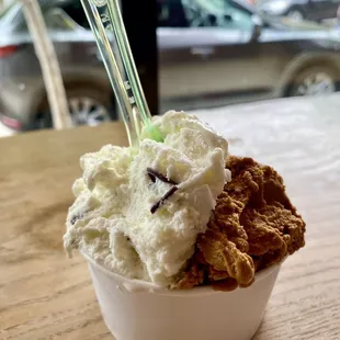 Stracciatella and Salted Caramel