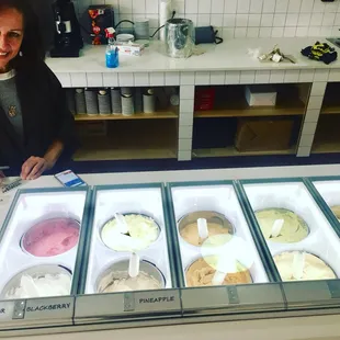 Pistachio, cherry sorbetto, Fig Ricotta