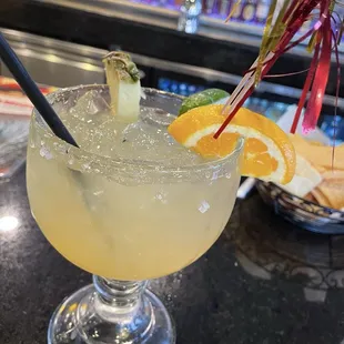 This skinny margarita was awesome!