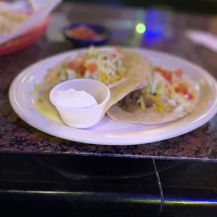Beef soft tacos